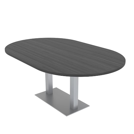 Skutchi Designs 45.25 in W, 84 in L, 29 in H, Engineered Wood Top, Grey HAR-RAC-46X84-DOU-AN